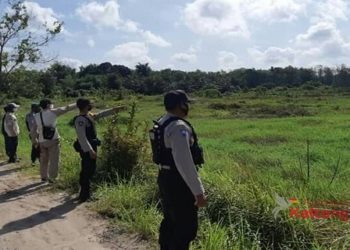 Cegah Karhutla, Polsek Hanau - BPBD Intensifkan Pengawasan Lahan Kosong