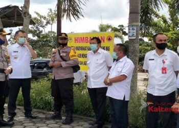 Bupati Gumas Pantau Langsung Kesiapan Posko Covid