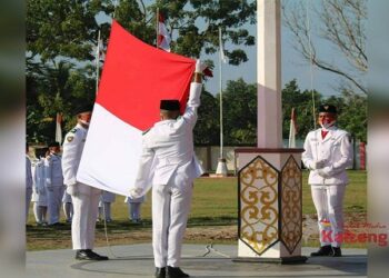 Bupati Kotim Apresiasi Paskibra 2020 Yang Sukses Kibarkan Merah Putih di Tengah Pandemi Covid-19