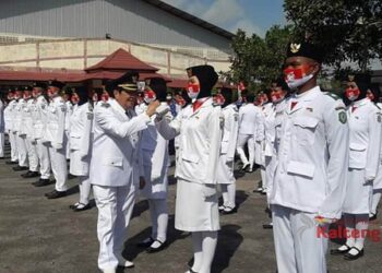 75 Petugas Paskibraka Dikerahkan Untuk Kibarkan Bendera Merah Putih Pada HUT RI KE 75