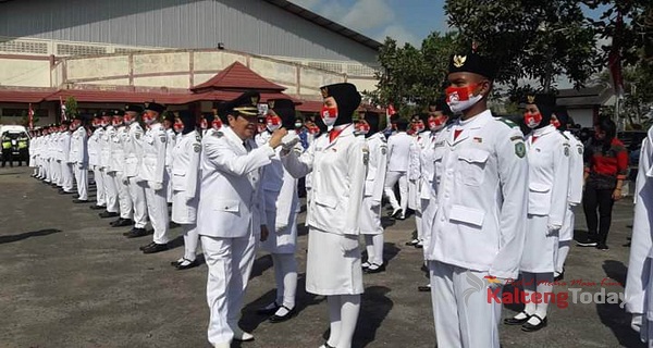 75 Petugas Paskibraka Dikerahkan Untuk Kibarkan Bendera Merah Putih Pada HUT RI KE 75