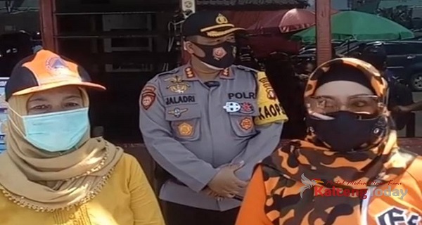 Satgas Penanganan Covid 19 Palangka Raya Sosialisasikan Pendisiplinan Protokol Kesehatan di Pasar Besar