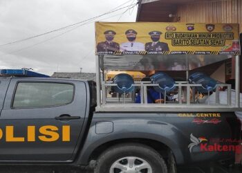 Polres Barsel Luncurkan Mobil Pantang Mundur Keliling 'Kebal Covid-19'