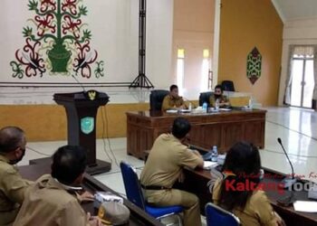 Bupati Pulang Pisau Memimpin Rapat Pemulihan Ekonomi