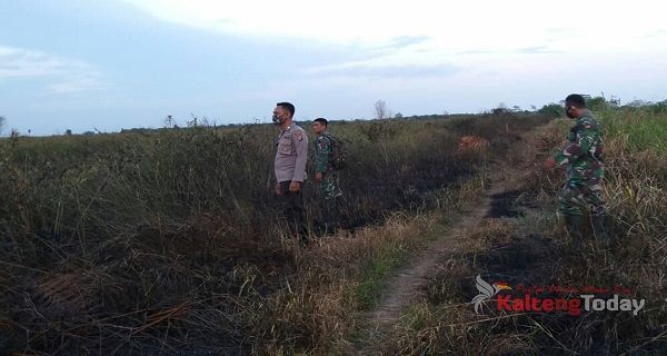 Titik Hotspot Terpantau, Polsek Seruyan Hilir Dan Koramil Langsung Datangi Lokasi