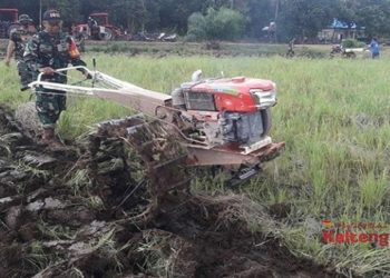 Kodim 1011 KLK Berikan Pelatihan Mekanisasi Bagi Petani Guna Sukses Food Estate