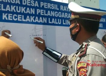 Satlantas Polres Seruyan - Warga Persil Raya Buat Kesepakatan Soal Lalu Lintas
