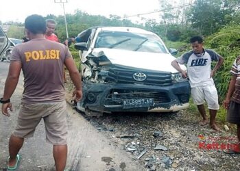 Avanza VS Hilux Adu Kuat, Lima Orang Luka