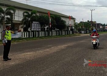Satlantas Polres Seruyan Berikan Pelayanan Prima Melalui Pengaturan Lalu Lintas