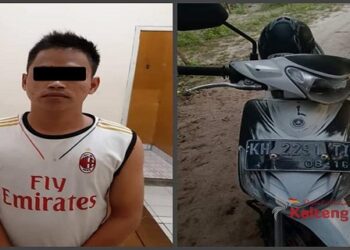 Pelaku Jambret Di Jalan Seth Adji Kota Palangka Raya di tangkap