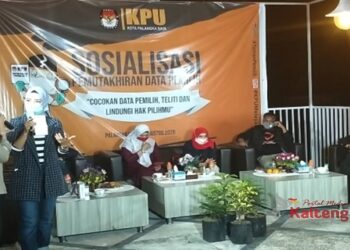 KPU Kota Palangka Raya, Talk Show Live Streaming Sosialisasi Pemutakhiran Data Pemilih