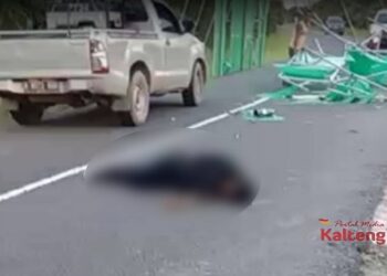 Tiang Penyemprot Disinfektan Covid-19 Ini Di Pinggir Jalan Jadi Sasaran Empuk Pemuda Mabuk