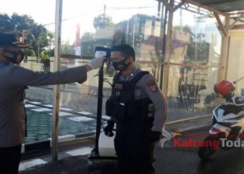 Masuk Mapolres Seruyan, Wajib Jalani Protokol Kesehatan