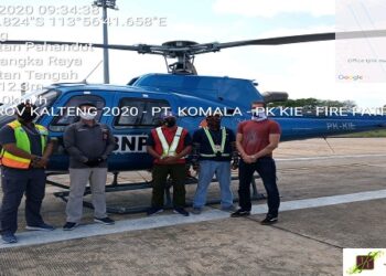 7 Helikopter Waterbombing Bersiap Padamkan Karhutla di Kalteng