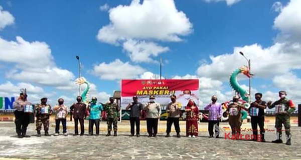 Gerakan Pakai Masker di Mulai Dari Taman Sumbu Kurung Pulang Pisau