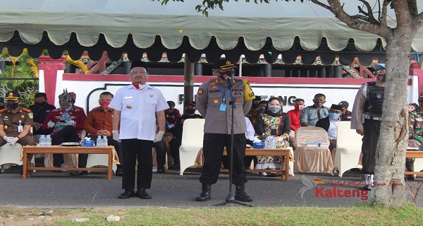 Polres Seruyan Gelar Deklarasi Kampanye Kepatuhan Protokol Kesehatan