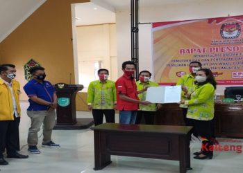KPU Pulang Pisau Gelar Rapat Pleno Terbuka DPHP dan DPS
