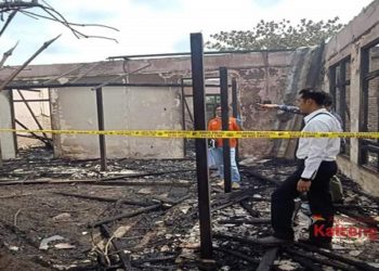 Datangkan Tim Labfor Surabaya, Polisi Selidiki Kebakaran Gedung LPTQ