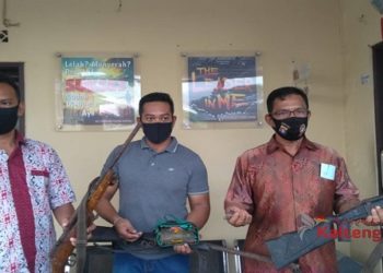 Polisi Amankan Warga Kabupaten Kapuas Akibat Miliki Senjata Rakitan