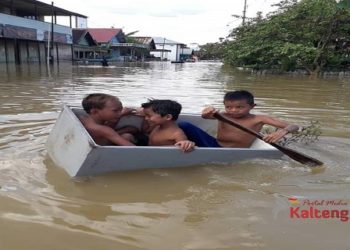 Banjir Sepekan , BPBD Kotim Catat Ribuan KK Terdampak Banjir