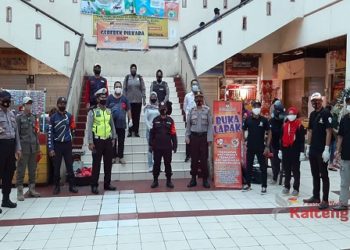 Polres Kotim Pantau Kegiatan Gerebek Pasar KPU