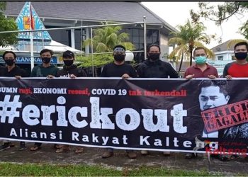 Aliansi Rakyat Kalteng Tuntut Erick Thohir Mundur Dari Jabatan Menteri BUMN