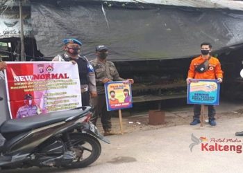 Sosialisasikan AKB, Polsek Hanau Datangi Pusat Keramaian