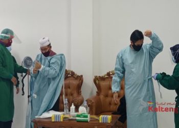 Paslon Bupati dan Wakil Bupati "Kotim Bercahaya" Jalani Tes Swab di RSUD Dr. Murjani Sampit