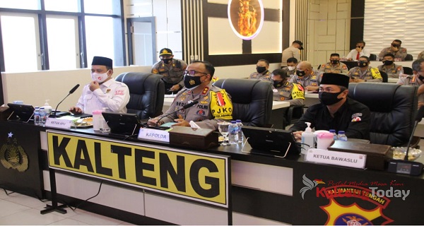 Polda, KPU dan Bawaslu Siap Laksanakan Pilkada Kalteng 9 Desember 2020