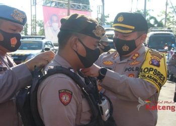 Polres Kotim Gelar Apel Gabungan Penindakan Pelanggaran Protokol Kesehatan Covid-19
