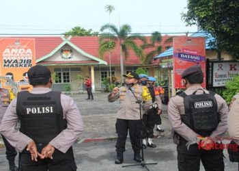 Kapolres Pimpin Pengamanan Penetapan Paslon Pilkada