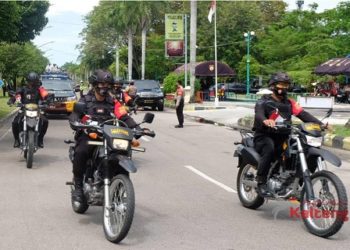 Jelang Pilkada Sebanyak 571 Personel Polda Kalteng Lakukan Patroli Skala Besar