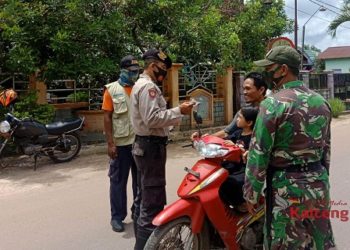 Polsek Kota Besi Giatkan Razia Masker, Cegah Penyebaran Covid-19