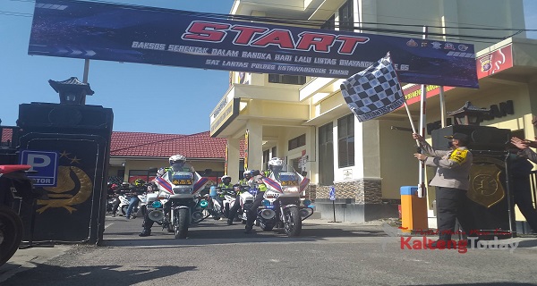 500 Paket Sembako Dibagikan Dalam Rangka HUT Satlantas Bhayangkara yang Ke-65