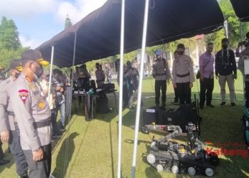 Menghadapi Pilkada Serentak, Kapolda Kalteng Pimpin Apel Gelar Pasukan Mantap Praja Telabang 2020
