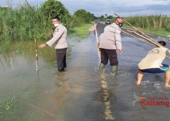 Ruas Jalan Provinsi Tergenang Banjir, Pengendara Diminta Hati-hati