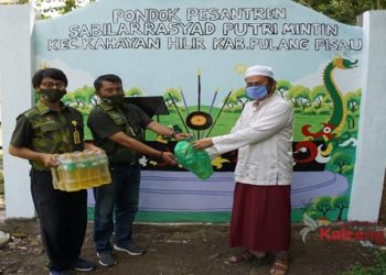 Nagabhuana Pulang Pisau Berbagai Sembako Kepada Yatim Piatu, Pompes dan Gereja