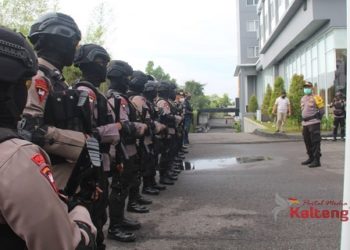 Polres Kotim Amankan Pengundian Nomor Urut Paslon