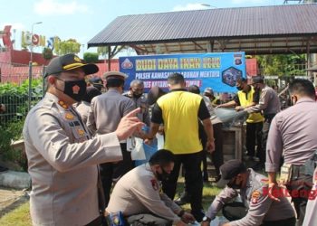 Covid-19 Belum Berakhir, Polres Kotim Giatkan Bakti Sosial