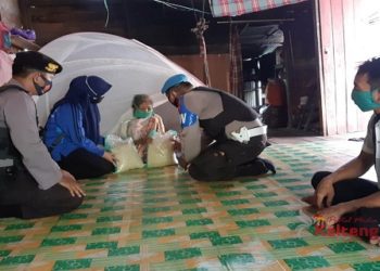 Jum'at Berkah, Polsek Hanau Kembali Distribusikan Beras