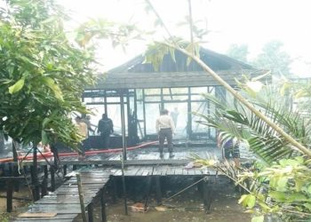 Tiga Rumah Warga di Jenamas Ludes Terbakar
