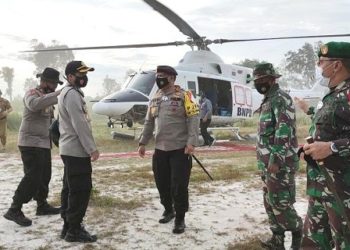 Kapolres Gumas Sambut Kunjungan Kapolda dan Danrem Tinjau Food Estate