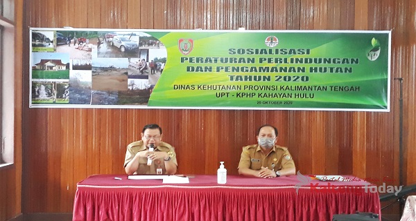 Sekda Gumas Hadiri Sosialisasi Peraturan Perlindungan dan Pengamanan Hutan