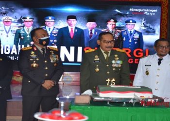 Plt. Gubernur Kalteng Mengikuti Upacara HUT ke-75 TNI Secara Virtual