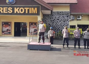 Kapolres Kotim Ingatkan Prajuritnya Jangan Melakukan Perbuatan Kontra Produktif