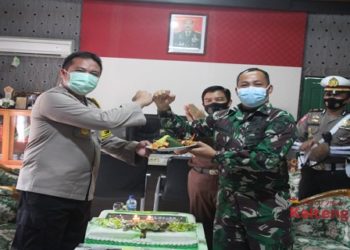 Kapolres Kotim Anjangsana ke Kodim 1015 Sampit
