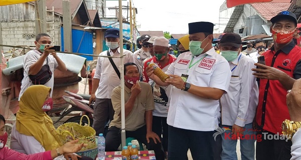 Cawagub H. Edy Pratowo Blusukan Dengar Aspirasi Warga Parenggean Kotim