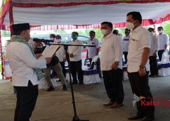 Tim Kampanye Sugianto Sabran-Edy Pratowo Kabupaten Pulang Pisau Resmi Dikukuhkan
