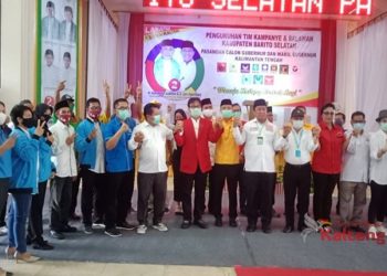 Tim Pemenangan dan Relawan Sugianto - Edy Kabupaten Barito Selatan di Kukuhkan