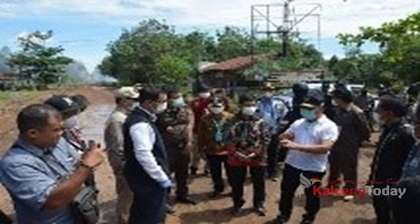 Gubernur Sugianto Sabran Tinjau Ruas Jalan Eks Pertamina